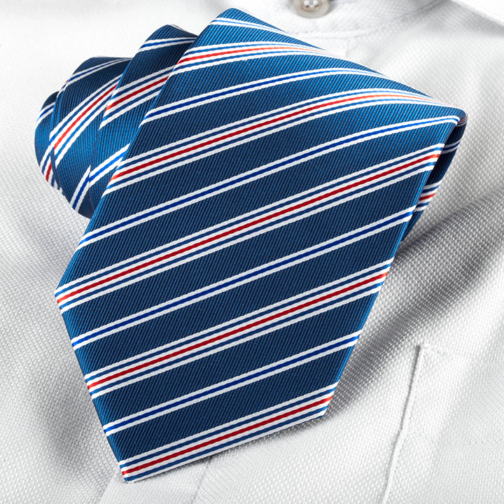 Passerini/Am Gianluca Blue pánská kravata polyester s proužkem