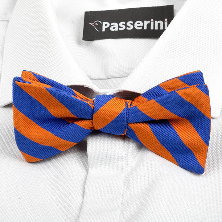 Passerini/Am Eustache Orange pánský motýlek s proužkem