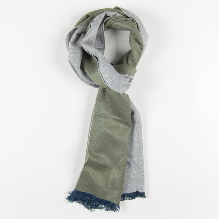 Passerini/Am šála Macario Grigio Verde bavlněná zimní šála