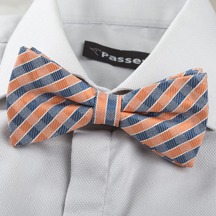 Passerini Renard Orange pánský motýlek s proužkem