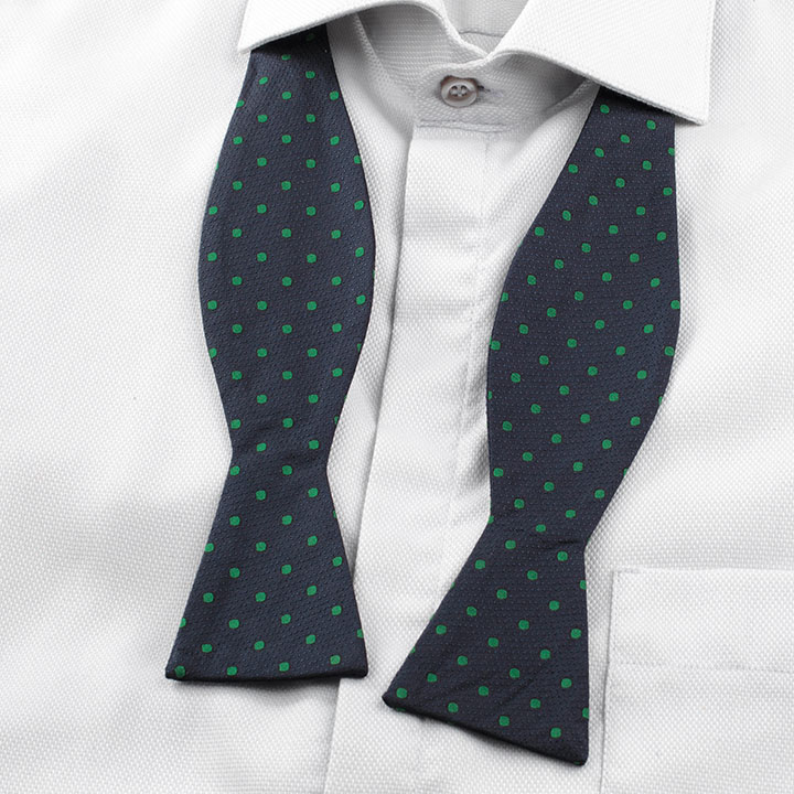 Passerini/Am Philippe Green Dots pánský motýlek s mřížkou