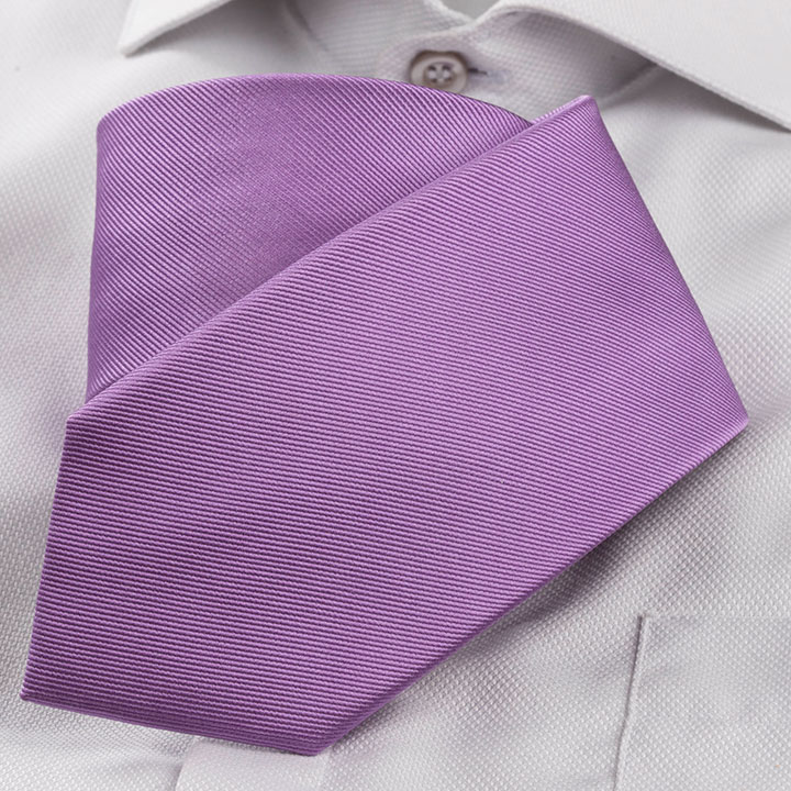 Burton of London Pellegrino Violet pánská hedvábná kravata se vzorkem