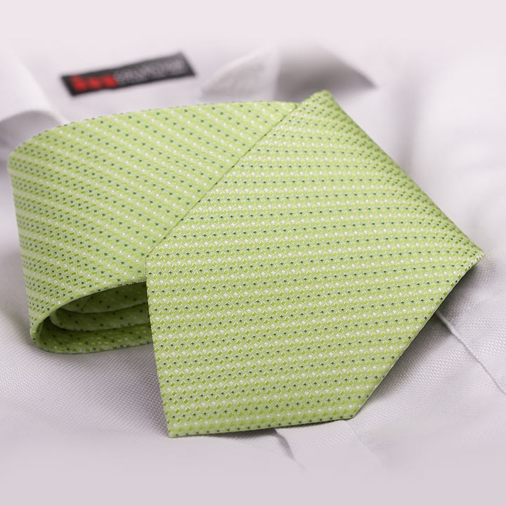 Chairman Style Remo Green pánská kravata polyester se vzorkem